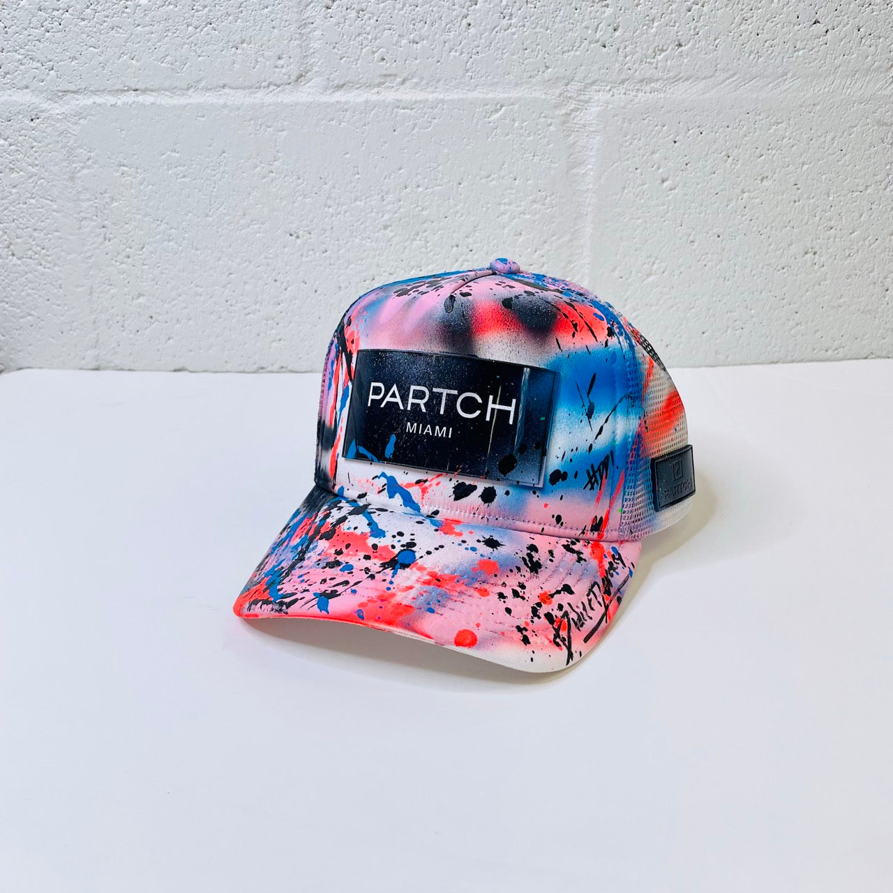 Partch Atelier Logomania Trucker Cap White | Removable Patches