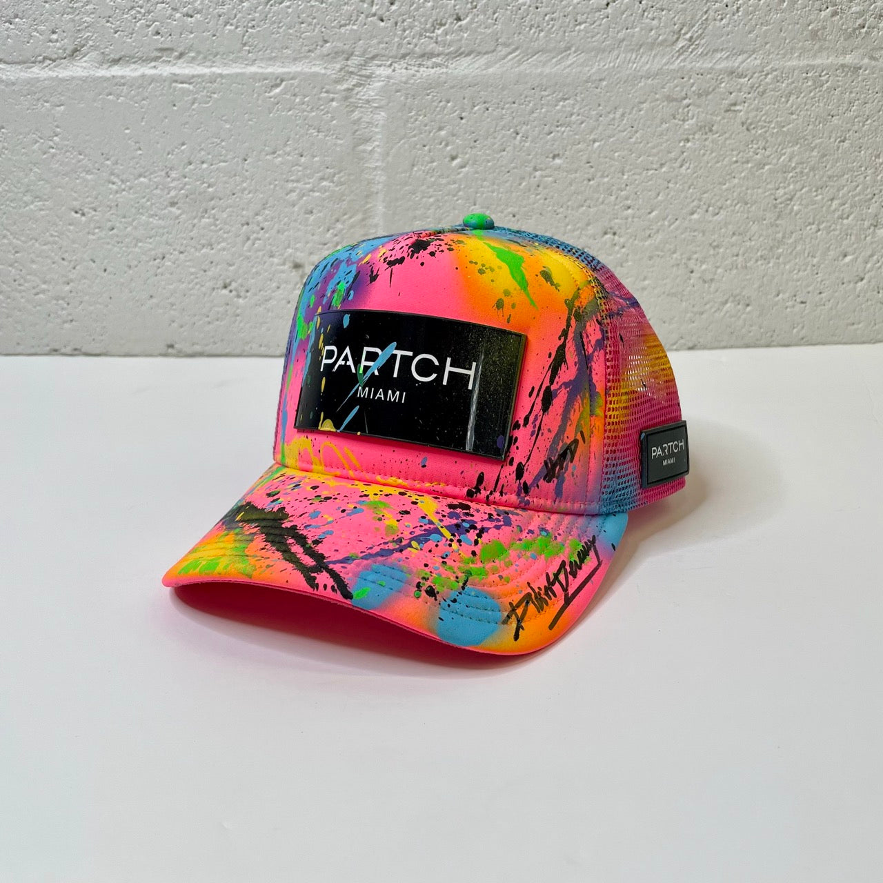 PARTCH Atelier Logo Custom Hand Painted Trucker Cap
