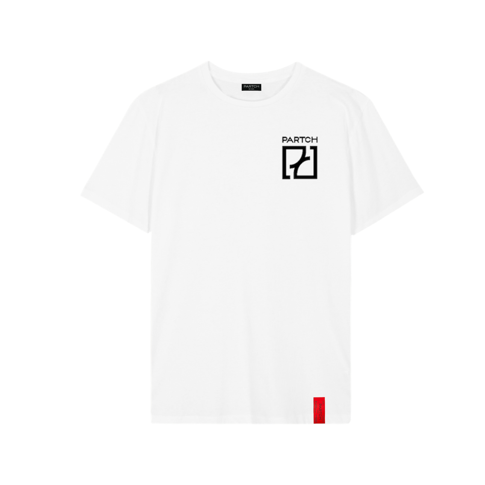 PARTCH Base Logo Graphic T-Shirt for Men in White - Regular Fit