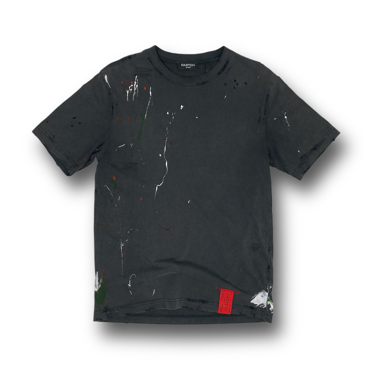 Partch White Distressed painted T-Shirt Cotton – PARTCH Fashion