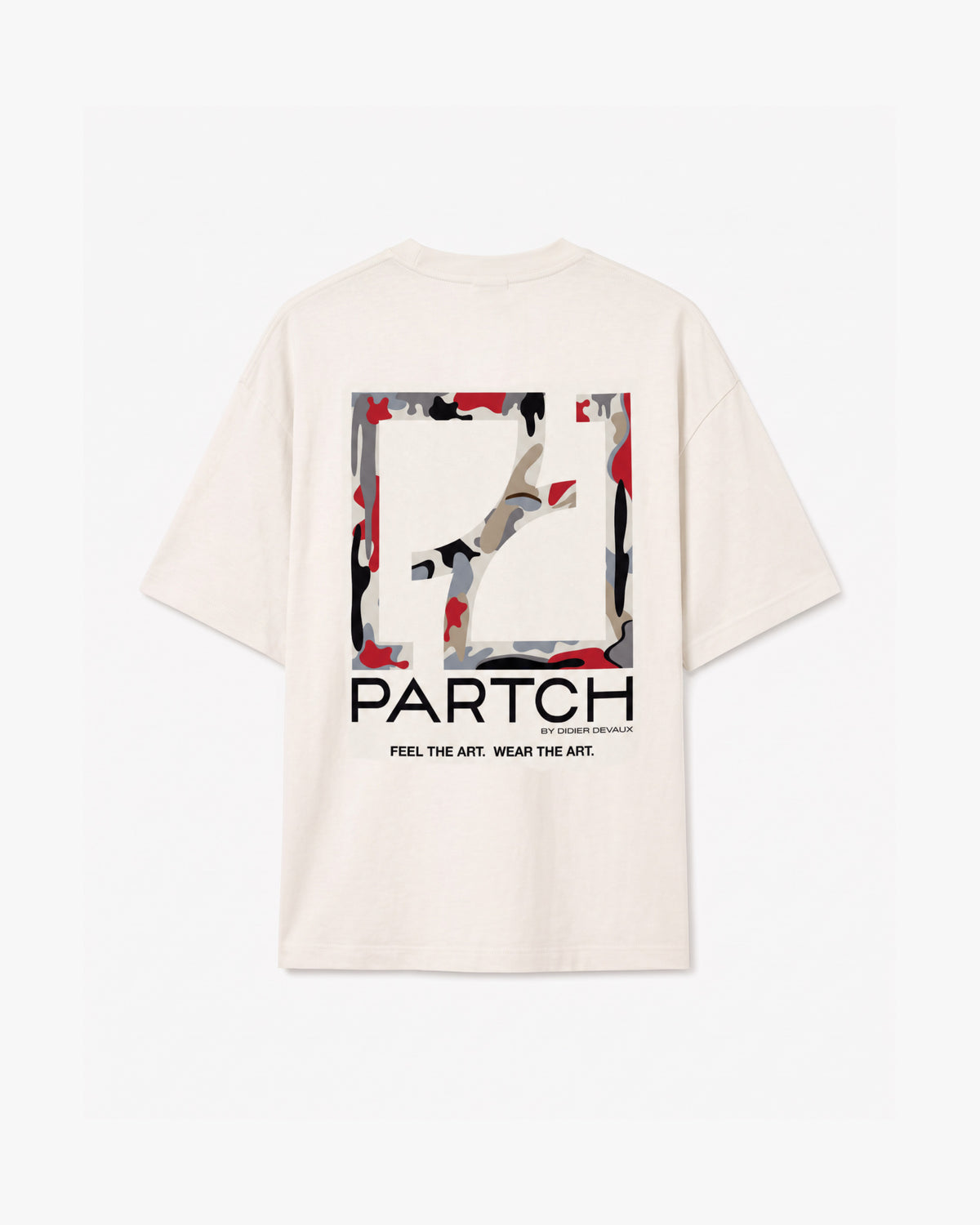 PARTCH Luxury Drift Oversized Tee Vintage White Cotton for Men | Designer Streetwear