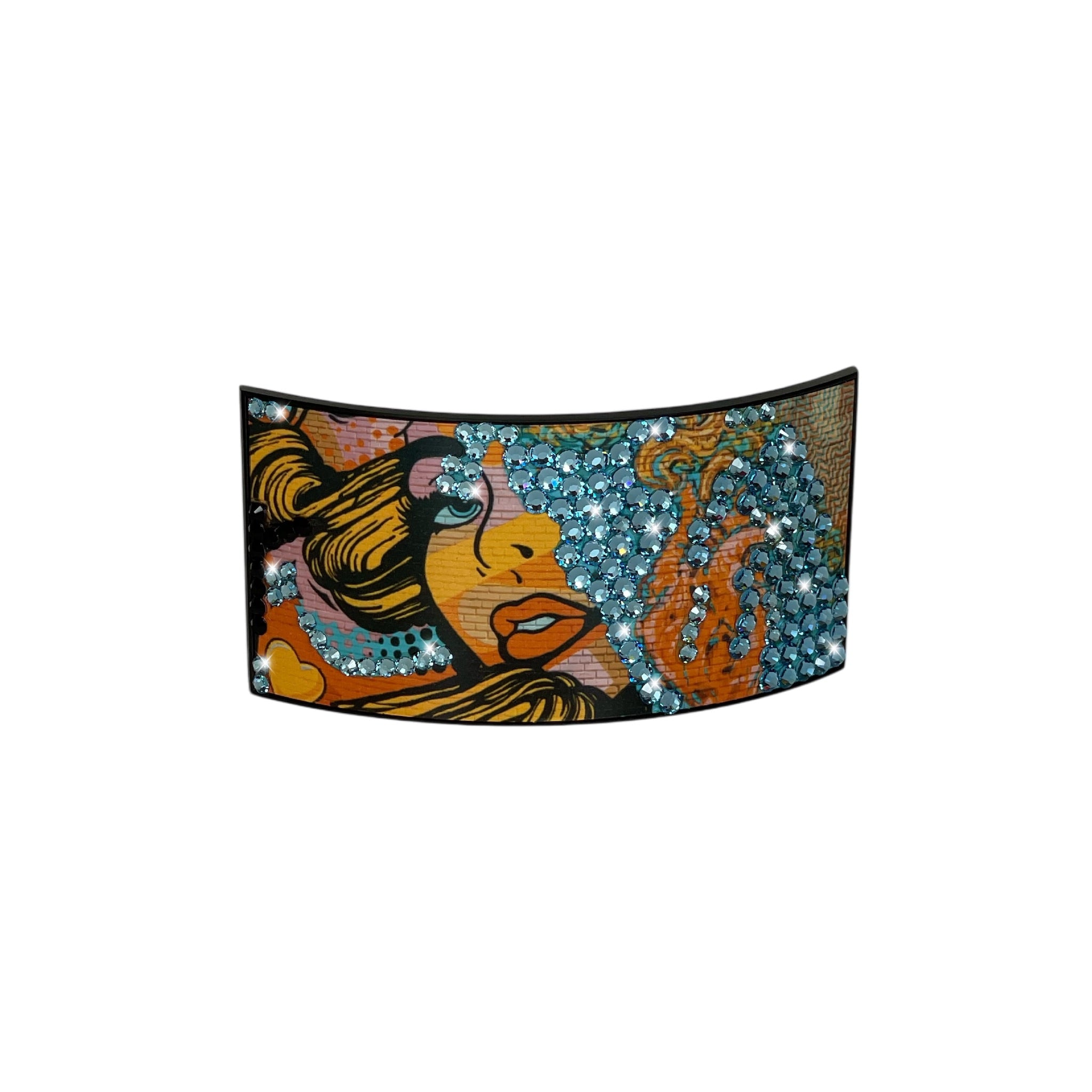 Partch Clip Exsyt Swarovski Crystals Blue | Removable Clip