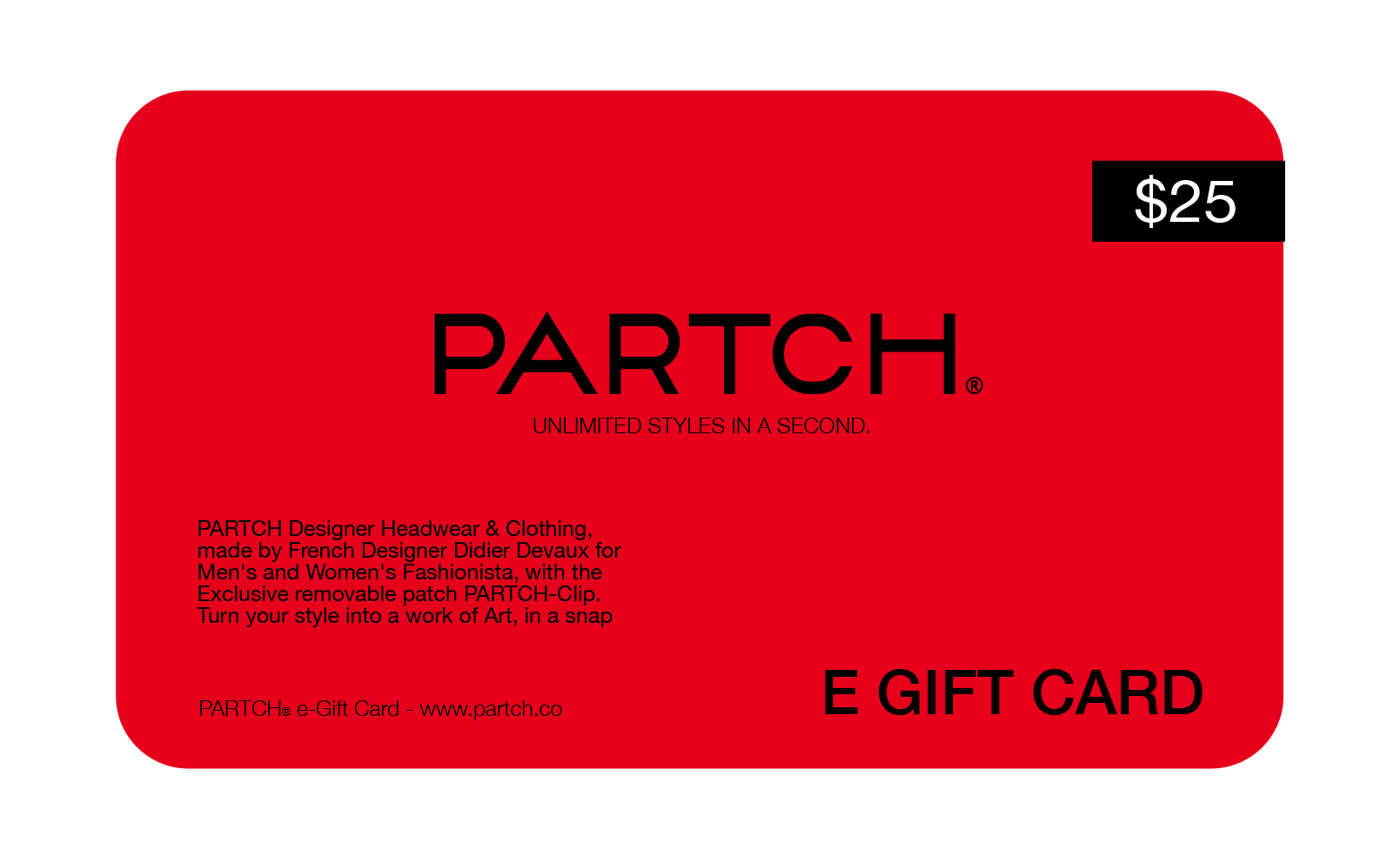 Partch Gift Card $25