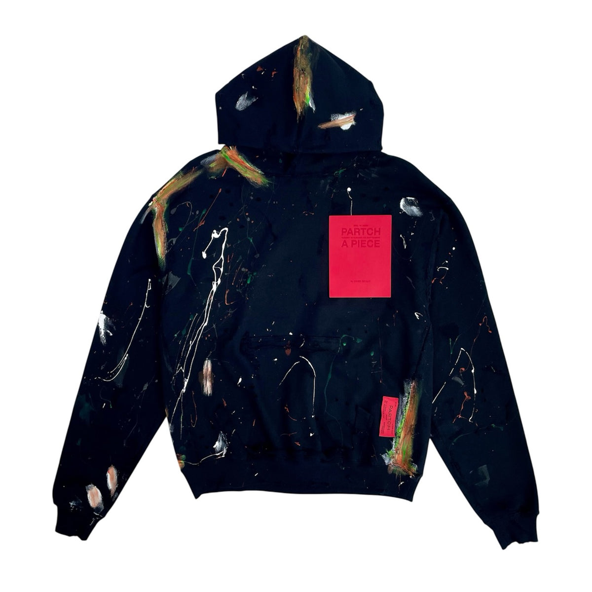 Hoodiedistressedhandpaintedbla