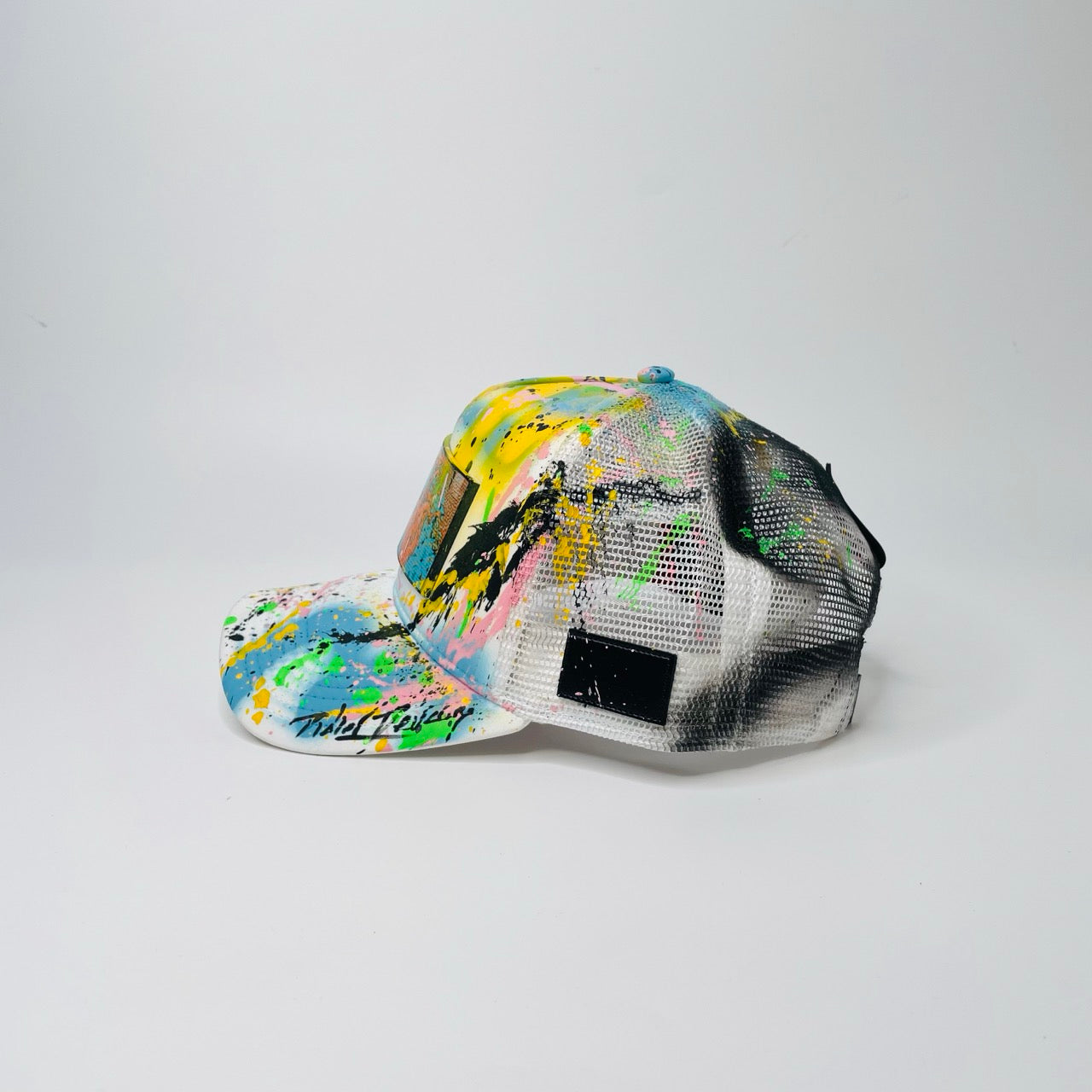 Partch Workshop Hand Painted trucker Cap feat. Partch-Clip Removable patches
