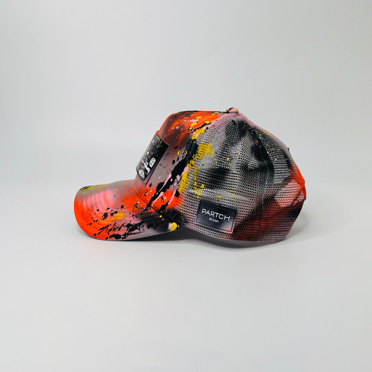 Hand-Painted Trucker Hat Workshop Gray for Men | Partch