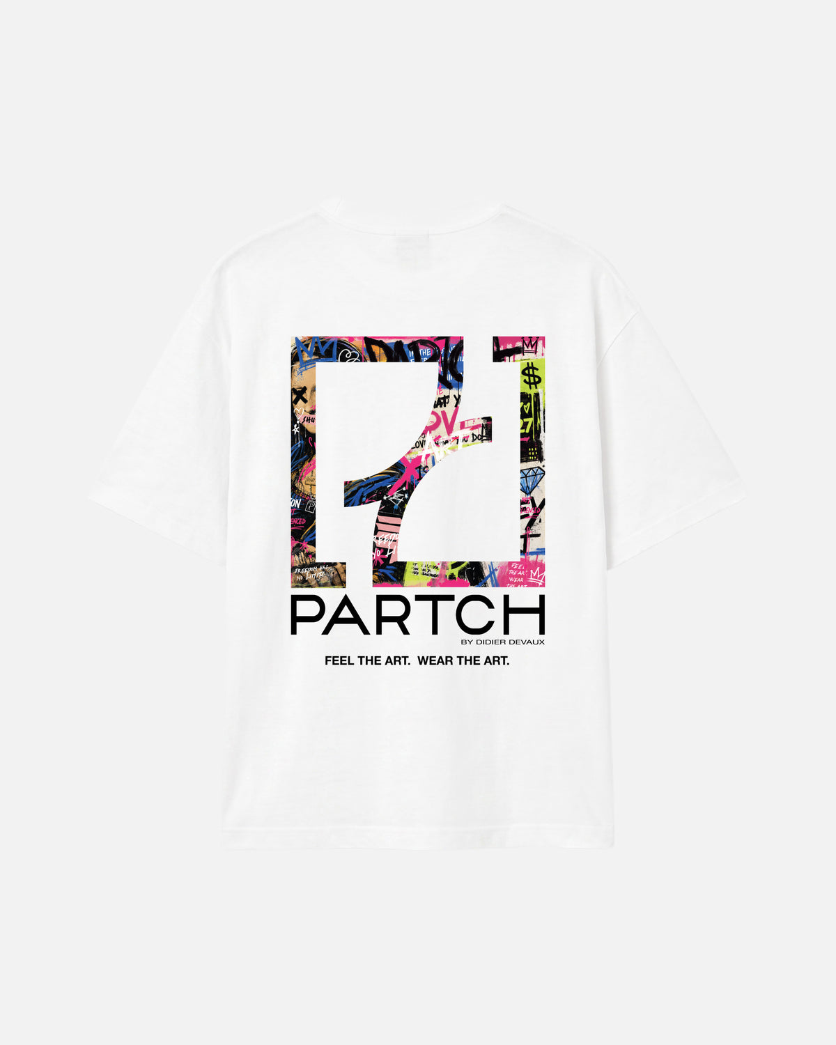 Mona Art Oversized Tee White Organic Cotton | PARTCH