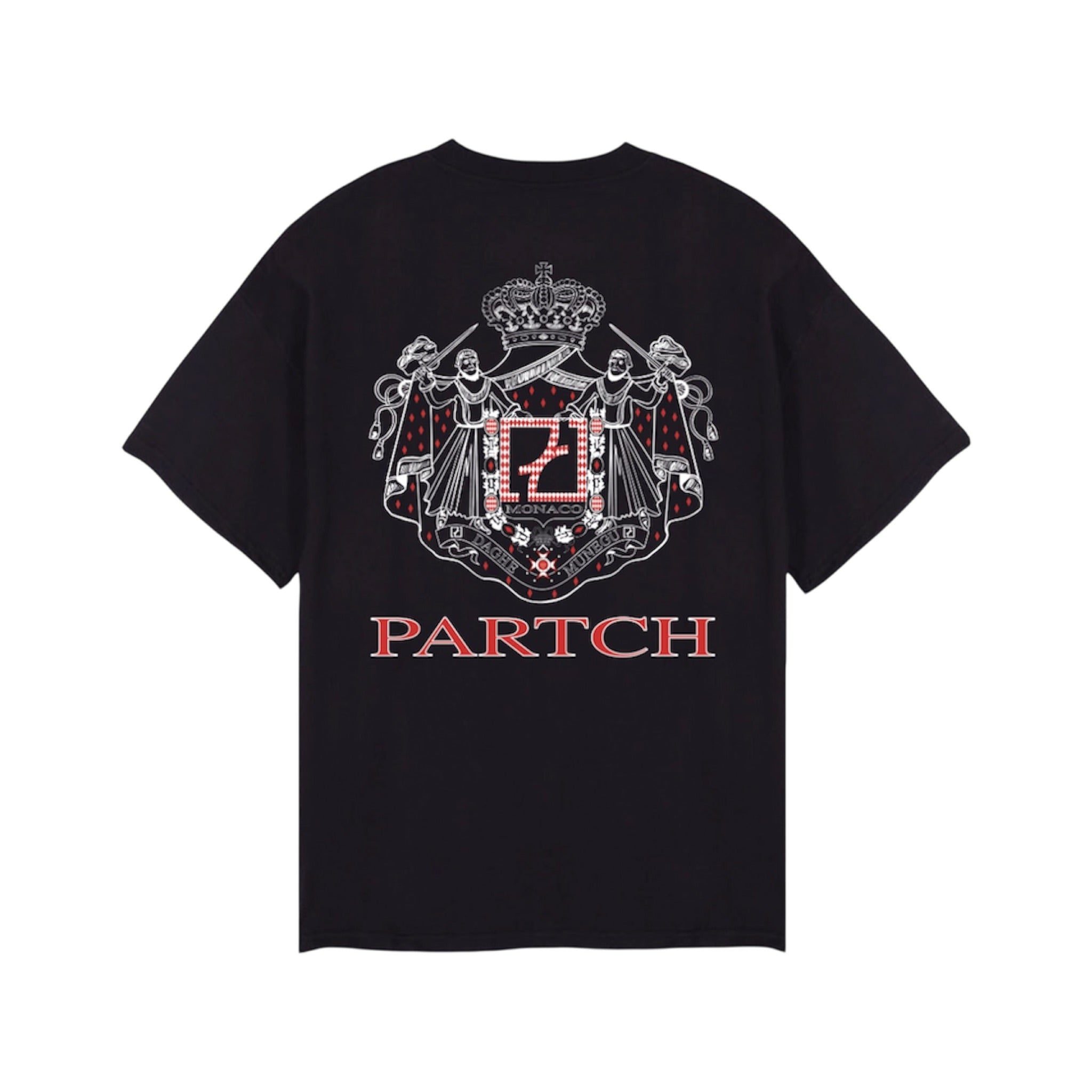 Partch Monaco Oversized Tee in Black Cotton for Men | Luxury Streetwear