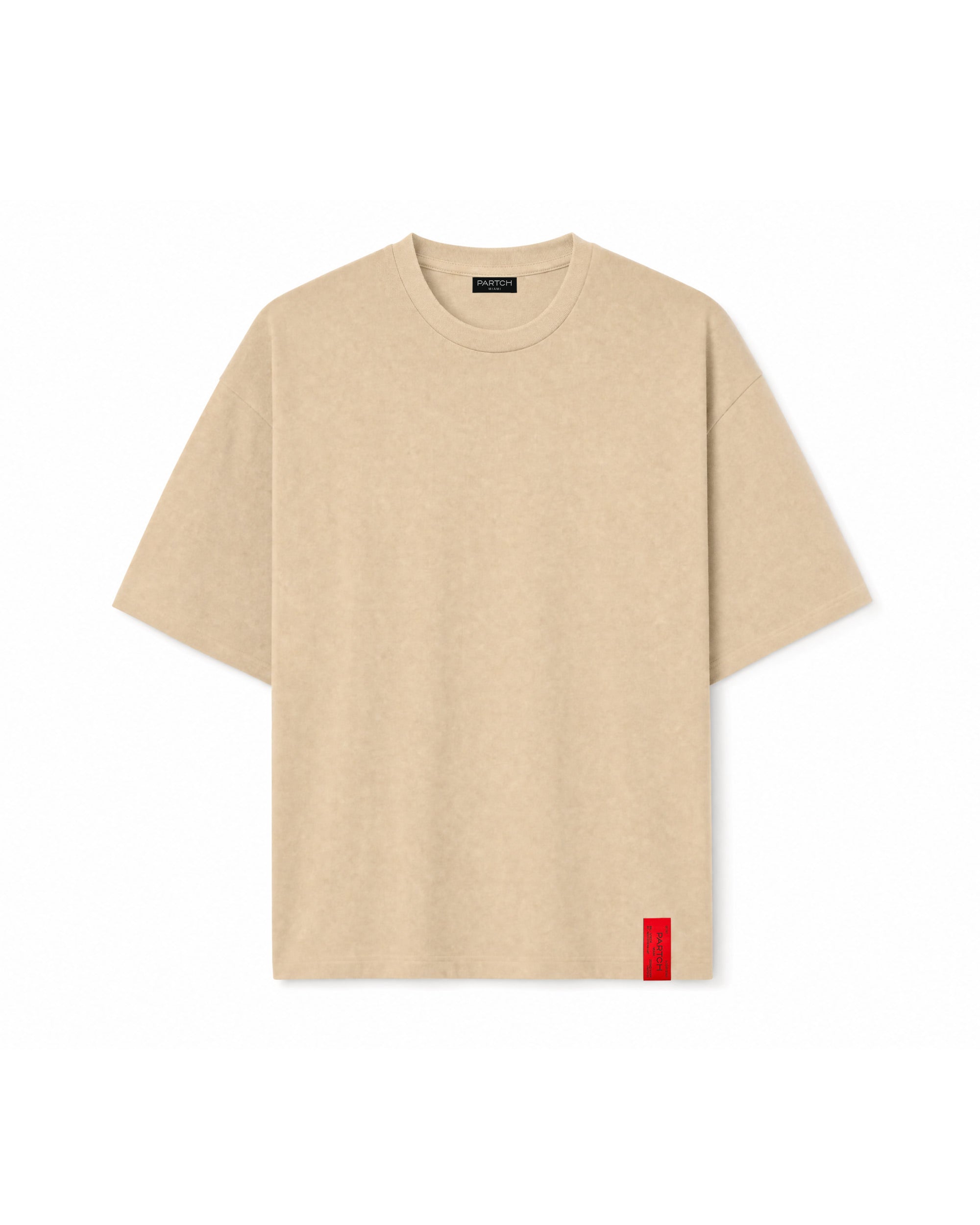PARTCH Must Oversized Tee Tan Organic Cotton | Luxury Streetwear