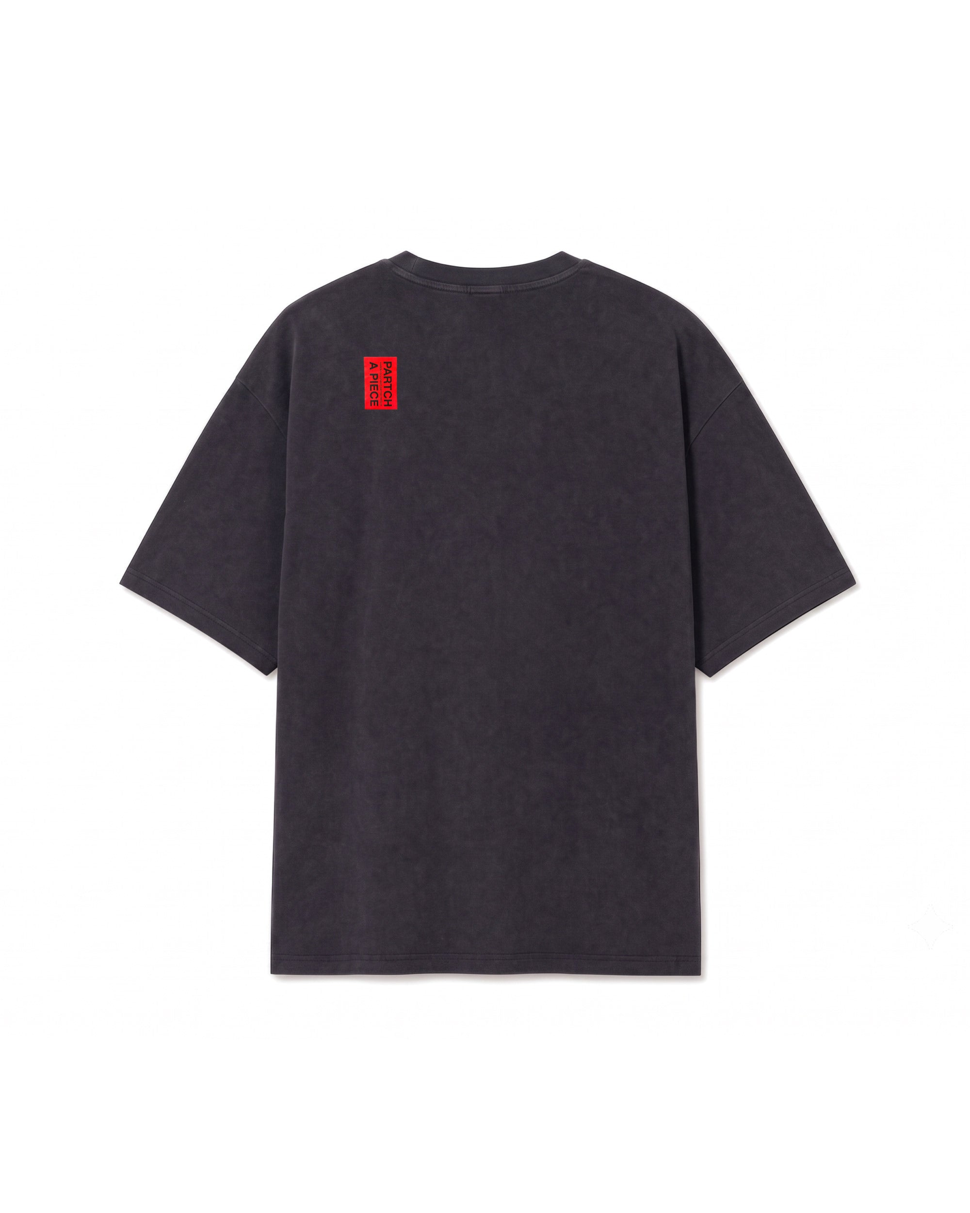 Washed Black Luxury Oversized T-Shirt Heavyweight Organic Cotton | PARTCH by Didier Devaux