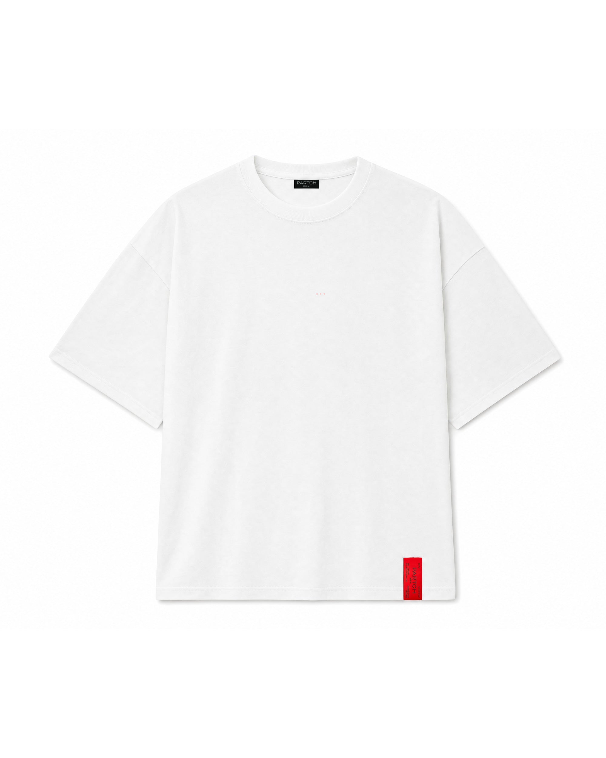 White Luxury Oversized Tee Solid Color in Organic Cotton | PARTCH