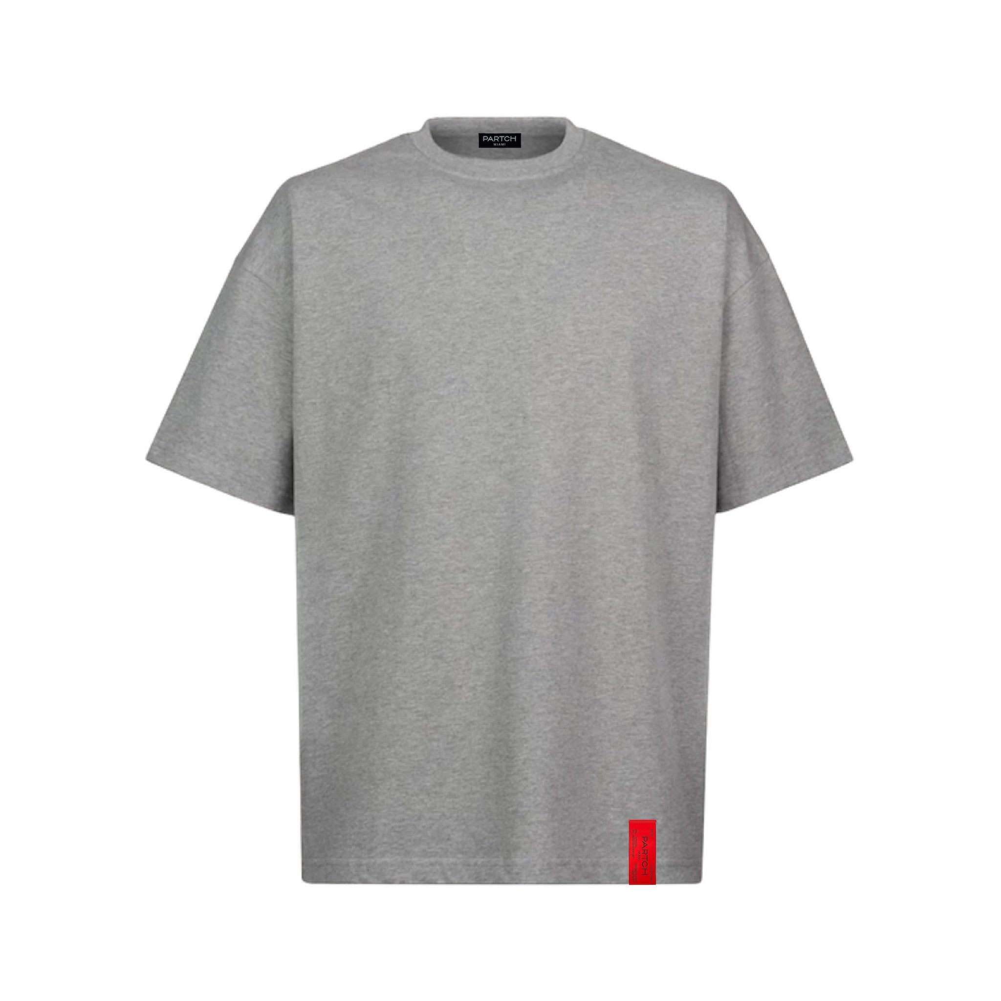 Grey Marl Luxury Blank Oversized Tee | Partch