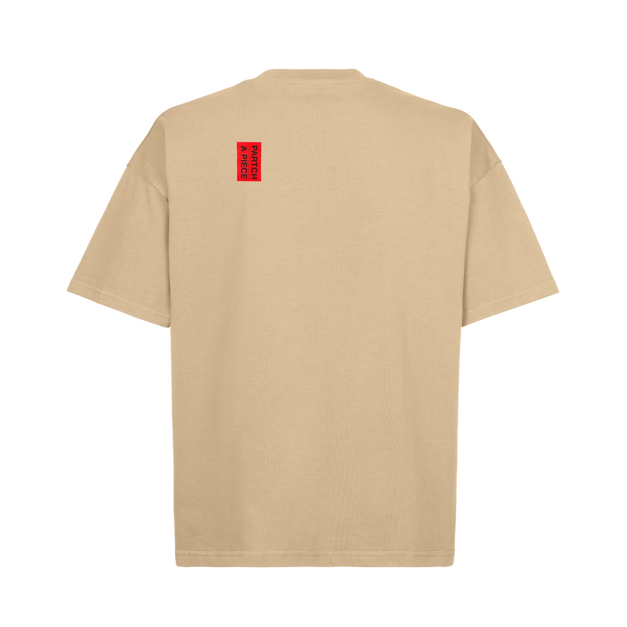 Partch Must Oversized T-Shirt Tan for Men | Street Style Plain T-Shirts