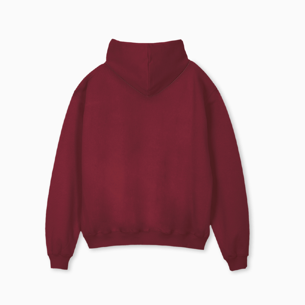 PARTCH Must oversized hoodie organic cotton  burgundy