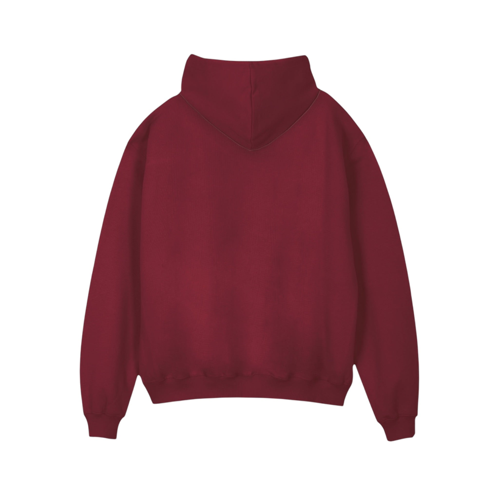 Must Hoodie Solid Burgundy Cotton | PARTCH