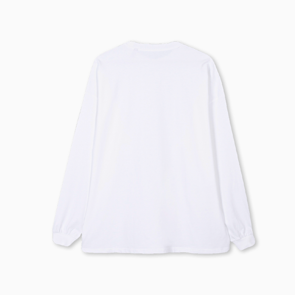 Long Sleeve T-Shirt Must in White Organic Cotton | PARTCH