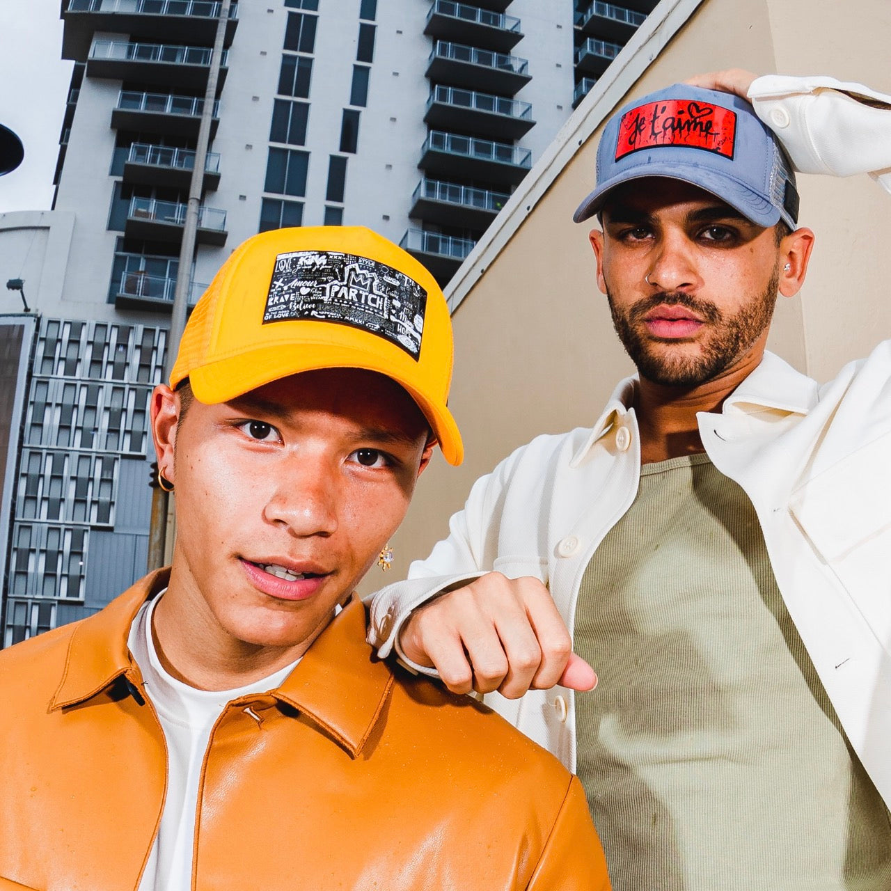 Partch Pop Love Trucker Hat 5 Panel | Yellow Caps