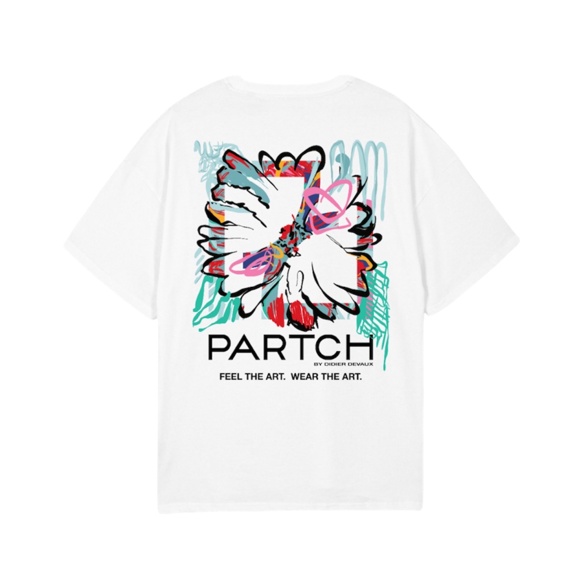 Partch Rosa Graphic T-Shirt Oversized Fit Cotton White Printed