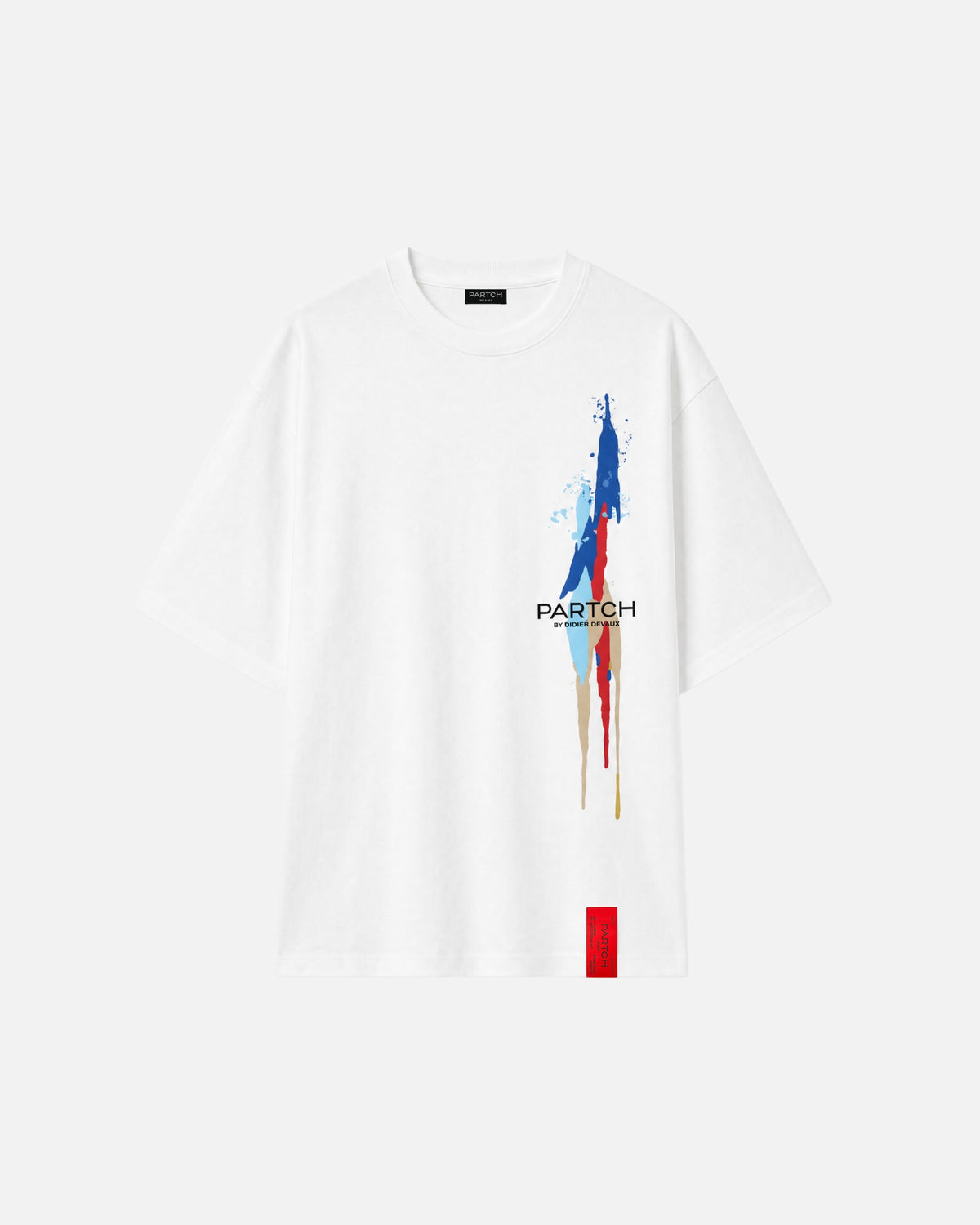PARTCH Stroke Luxury Oversized Tee Whit Organic Cotton