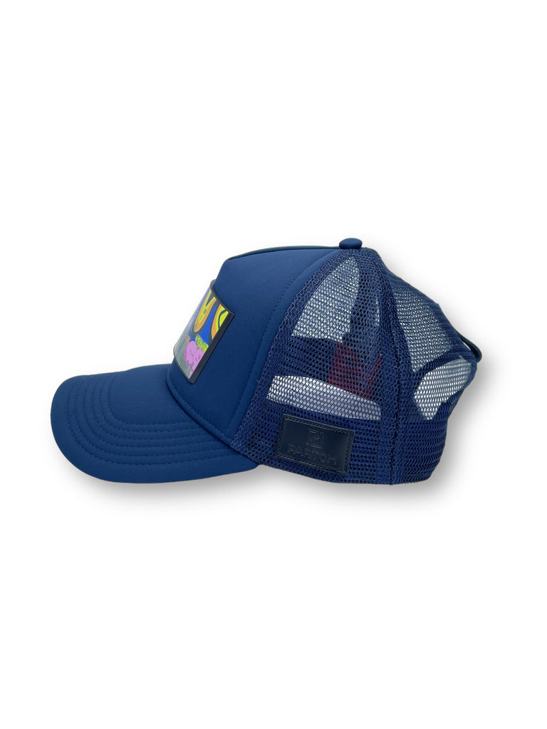 Partch Swag Trucker Hat w/ Art Partch-Clip - Navy Blue Hats, Accessories