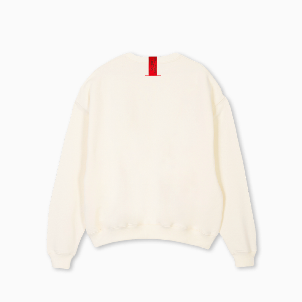Must Partch Sweater Cream Organic Coton Oversized for Men