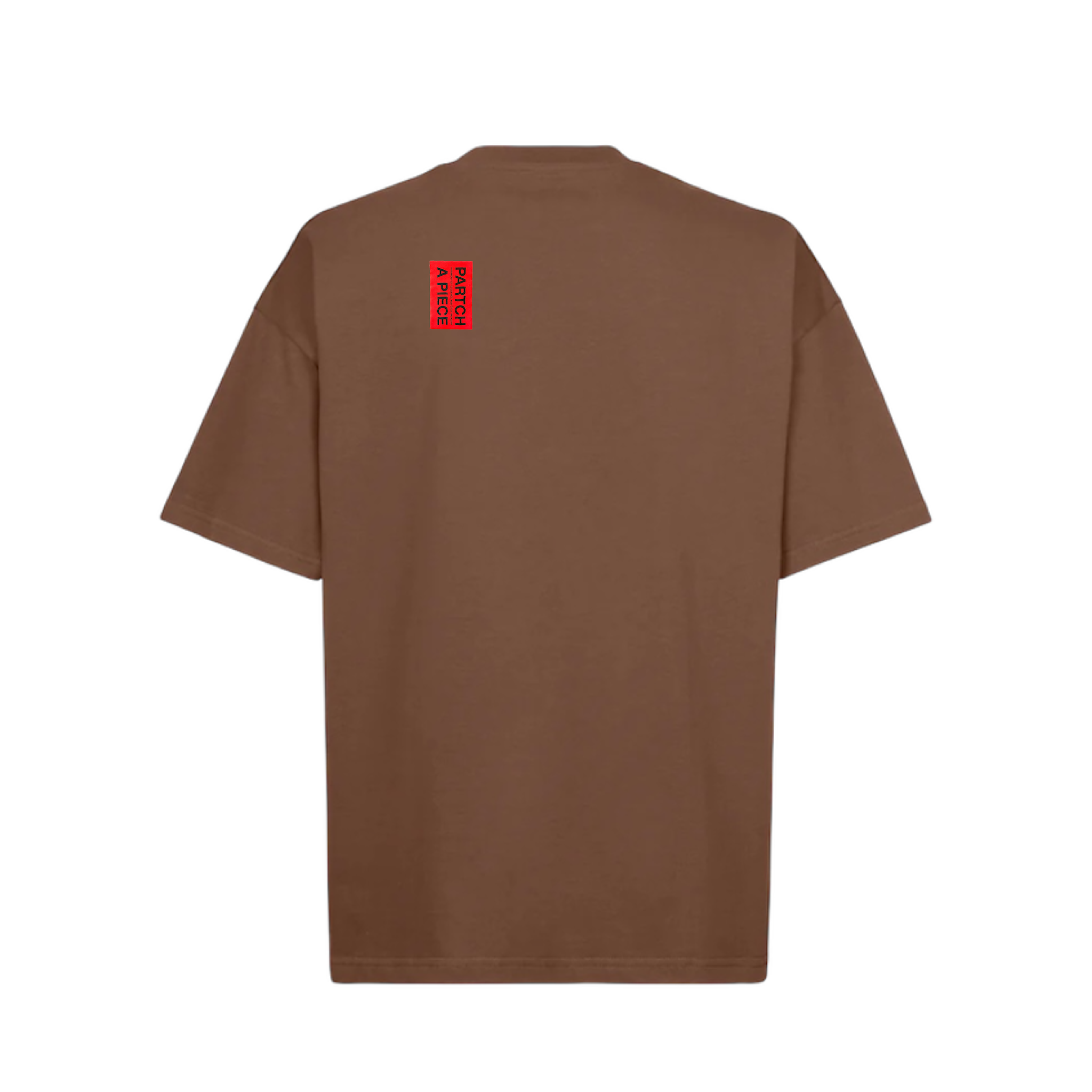 Brown Designer Oversized Tee Cotton | Partch