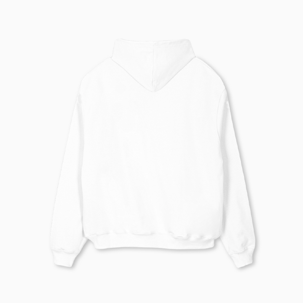 PARTCH Hoodie for Men White - Oversized Fit