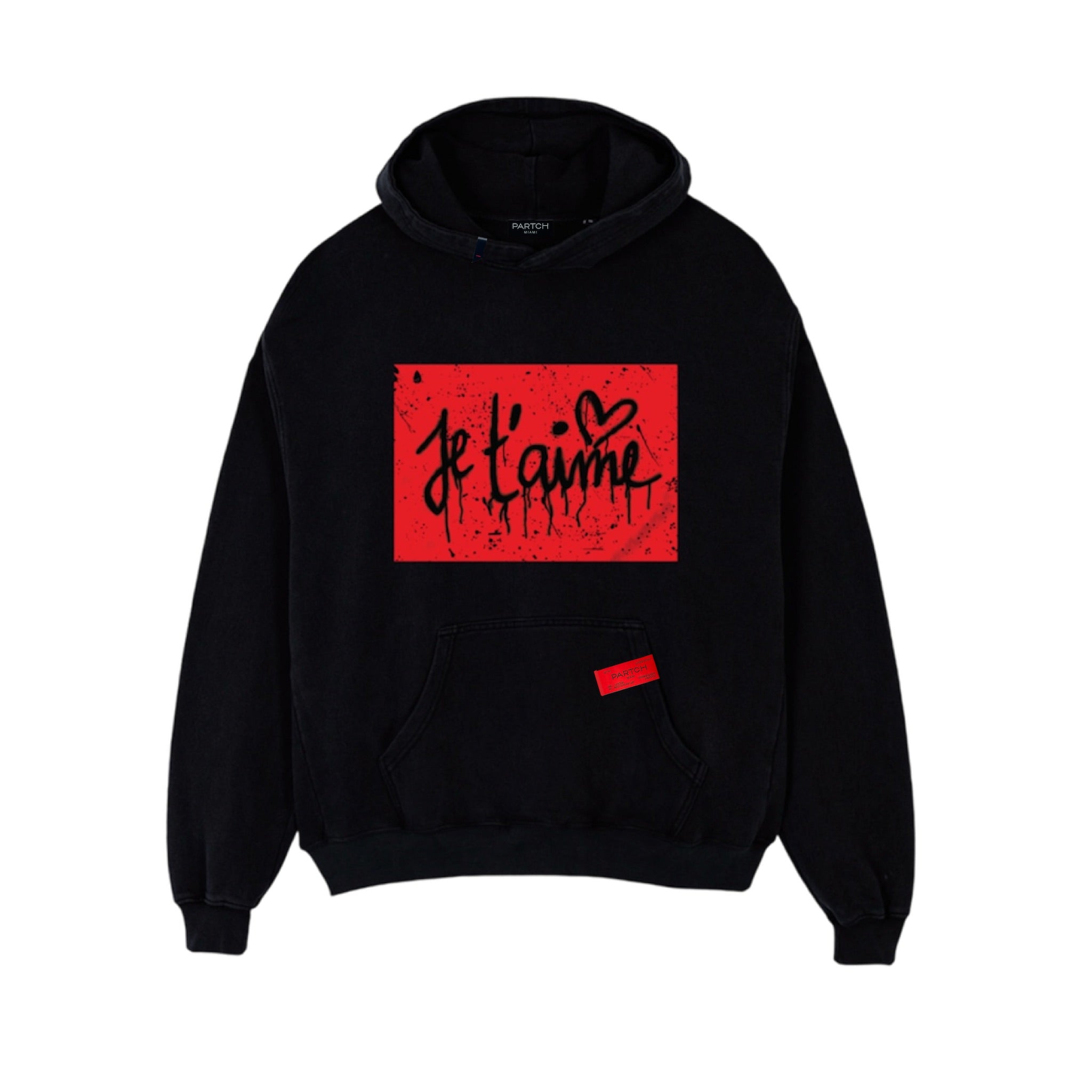 Partch Je t'Aime Graphic Hoodie Cotton | Designer Hoodies Men & Women