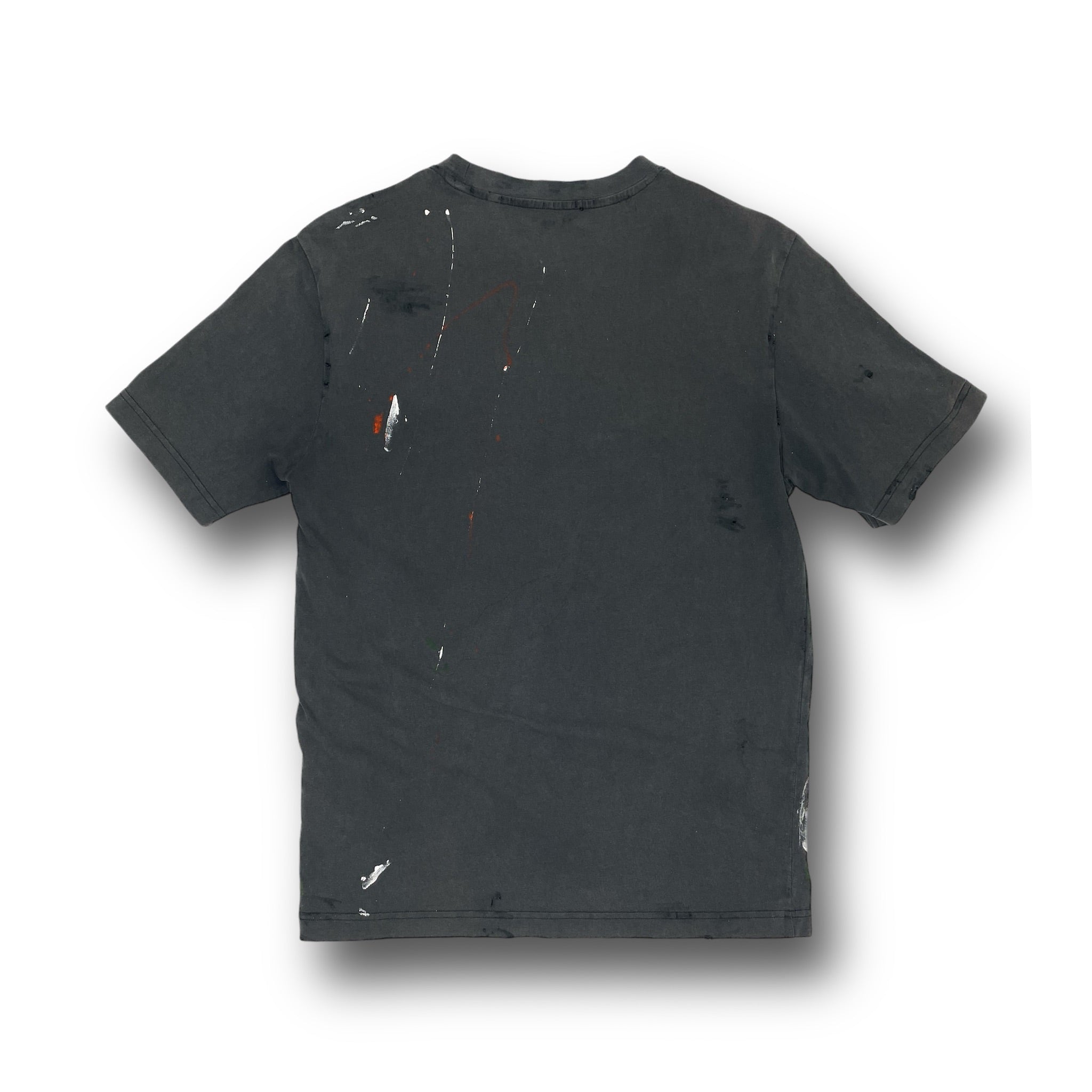 Men's Distressed Paint Splattered T-Shirt Regular Fit Vintage Cotton | PARTCH Didier Devaux