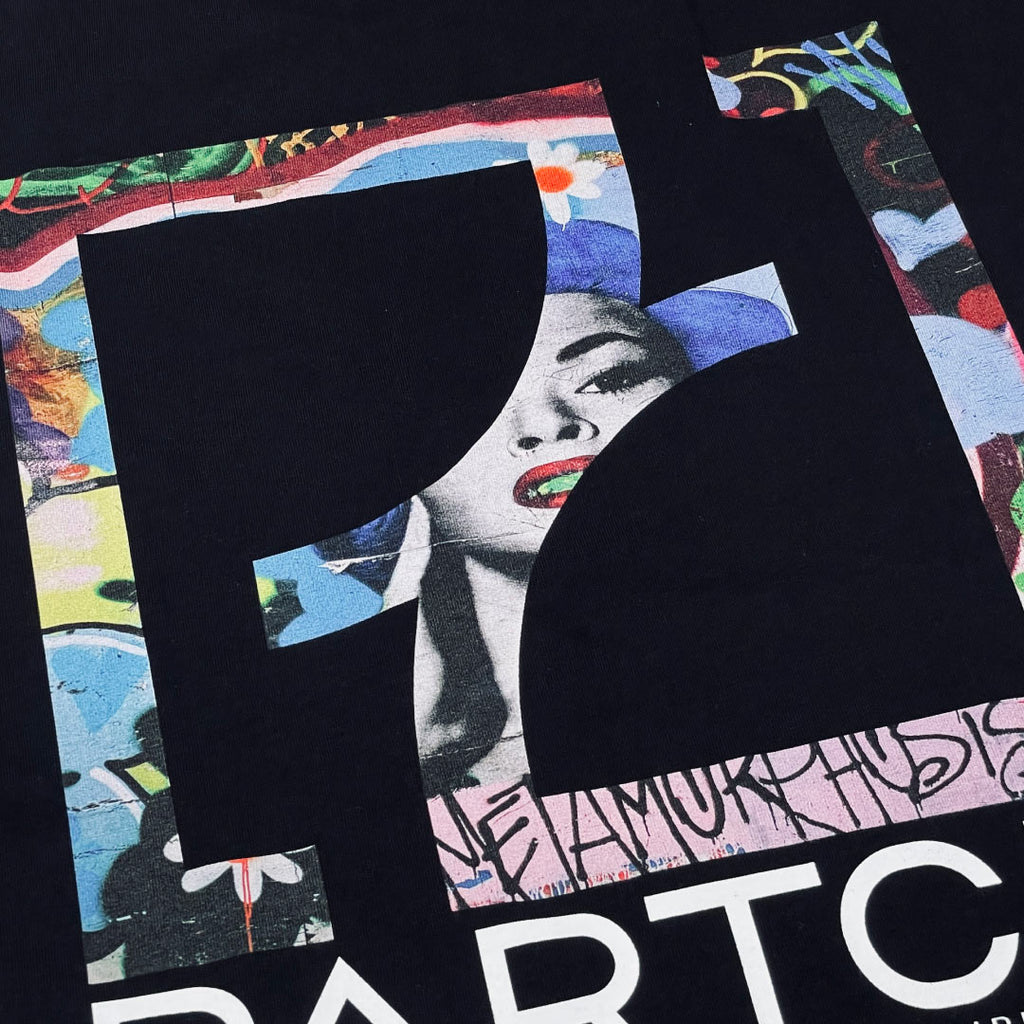 Black Partch tee oversized Frida printed back |  Black T-Shirt