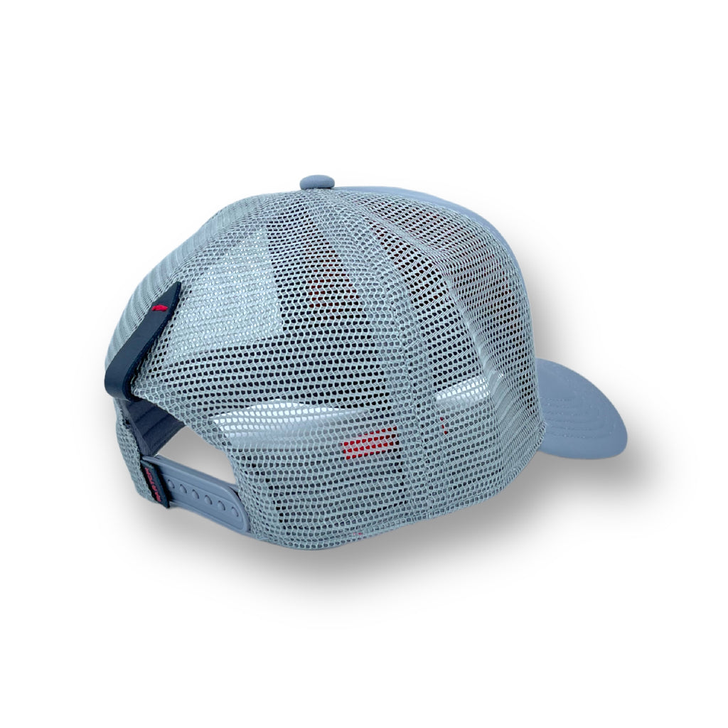 Grey Trucker Hat 5 panels with interchangeable patches 