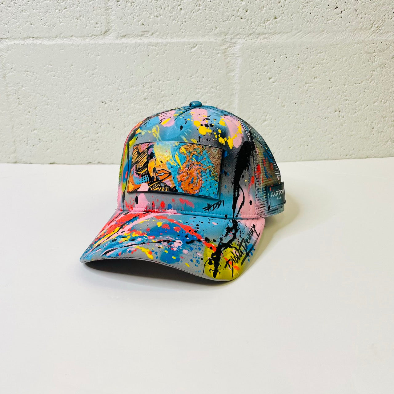 Exsyt Paint Splatters Trucker Hat Grey | Partch – PARTCH Fashion