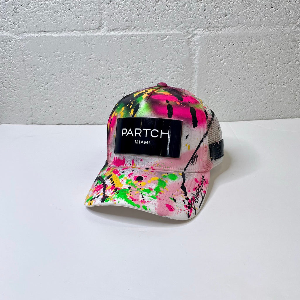 PARTCH Logo Workshop Cap in White | Removable Patches called Partch-Clip