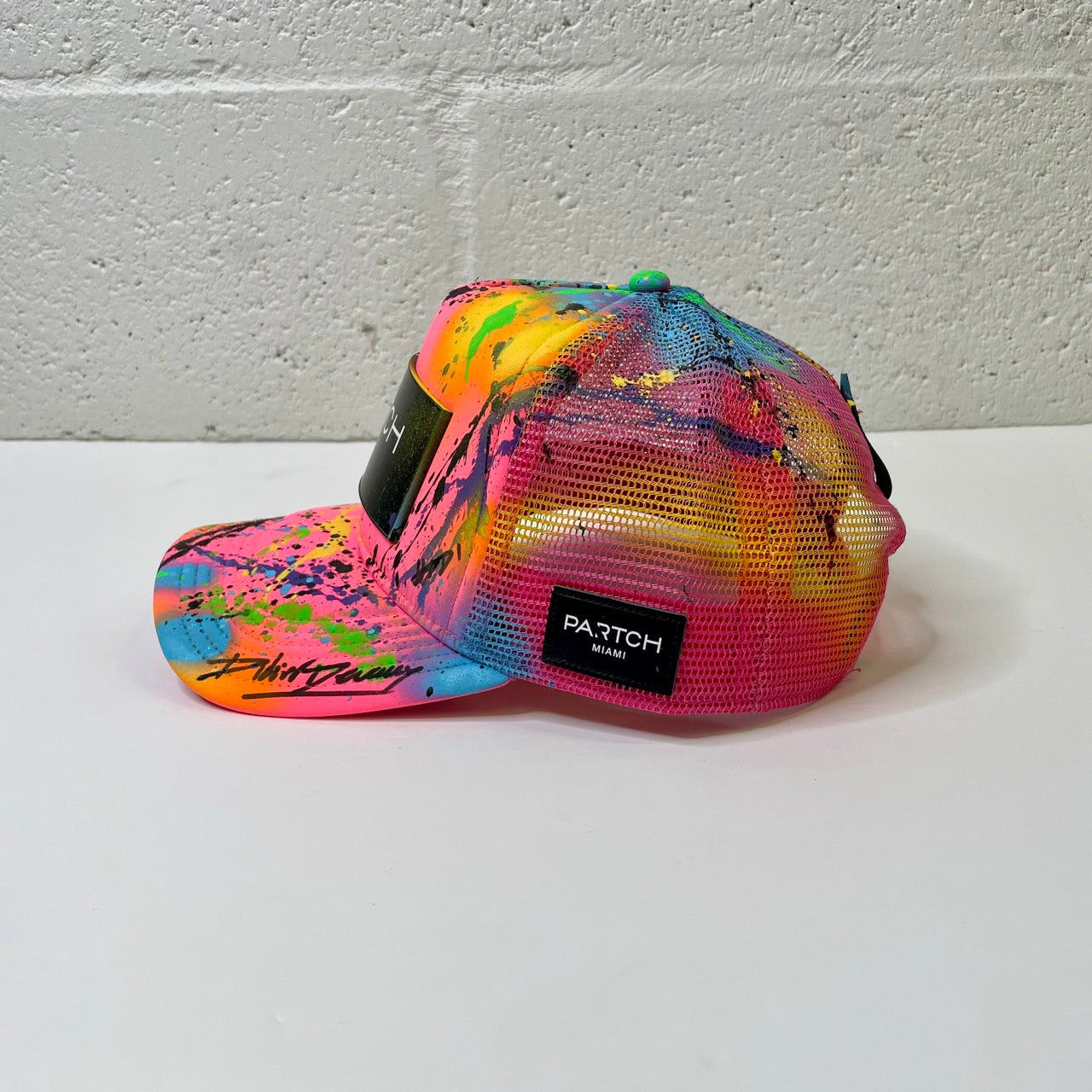 Partch Atelier Logo Spray Paint Trucker Hat