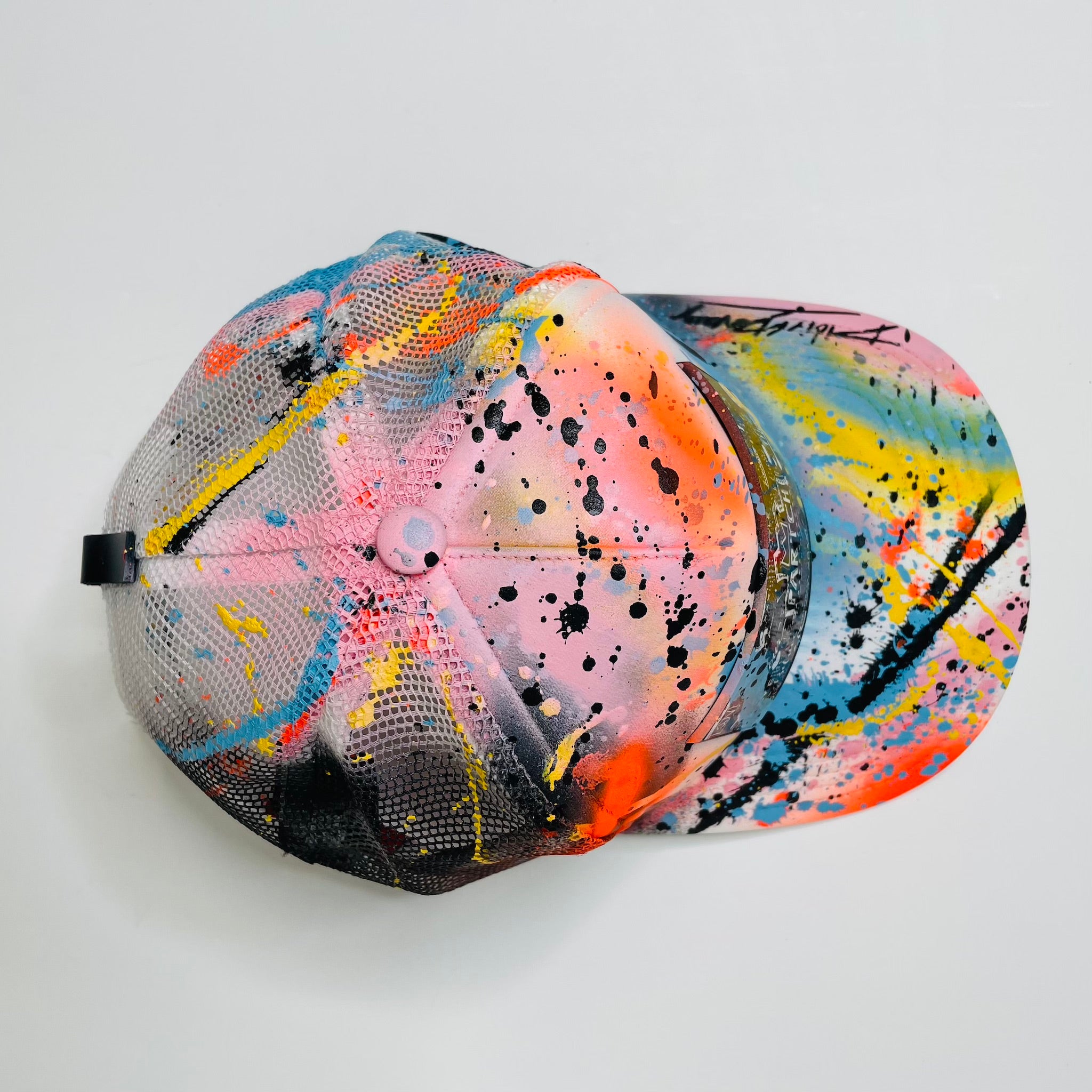 Workshop Pop Love Trucker Cap Hand Painted | PARTCH Fashion