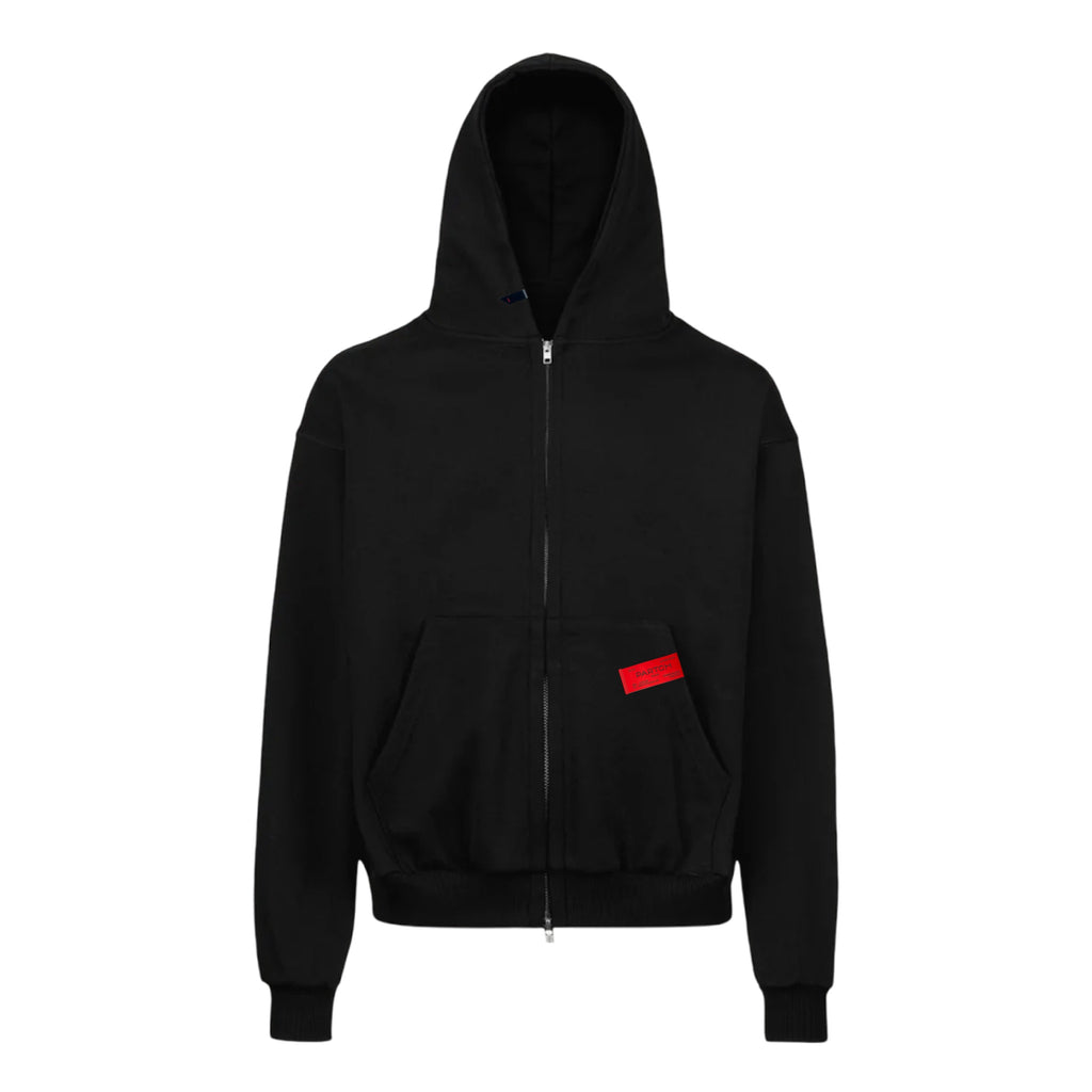 Partch Must Zipped Hoodie Oversized Black for Men