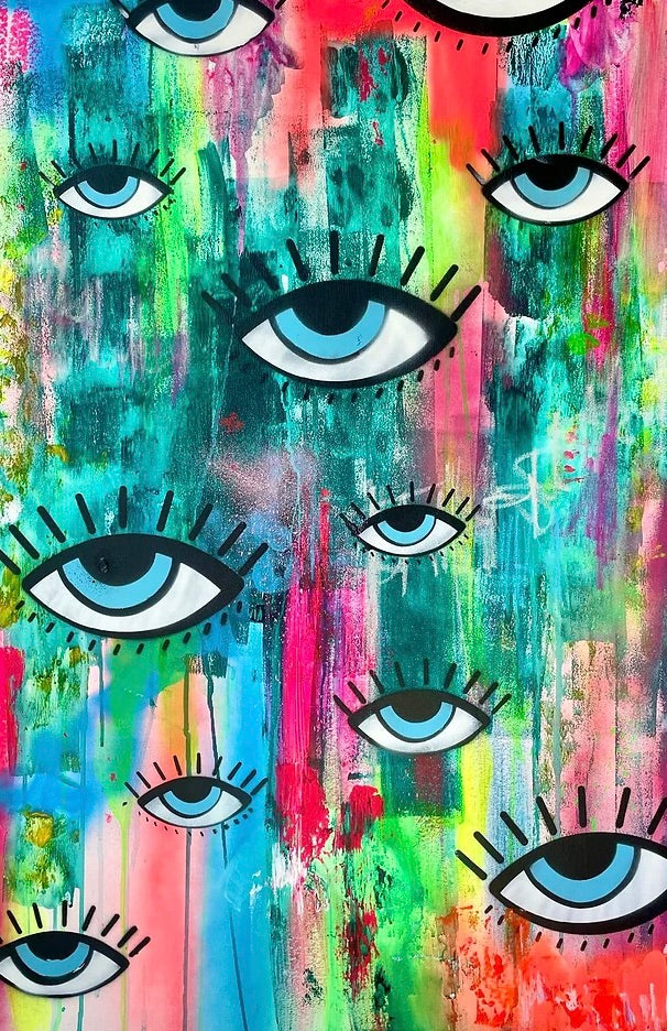 Blue Eyes Artwork - Painting from Mira Miami | PARTCH 