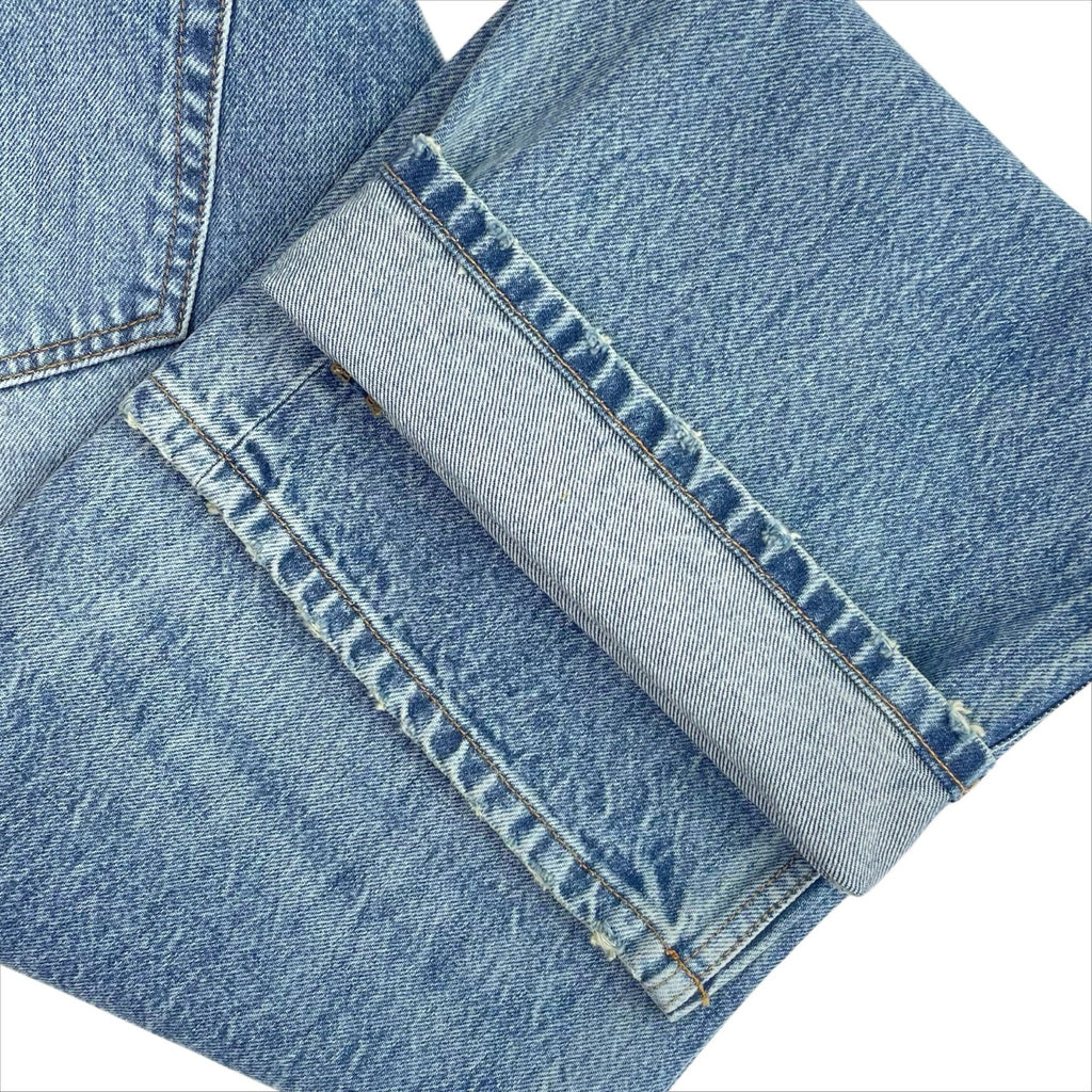 PARTCH Luxury Relaxed Fit Denim Faded Mid Blue