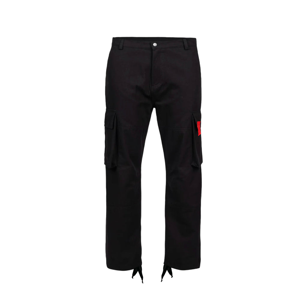 Men's Designer Cargo Pant Black Relaxed | Partch 