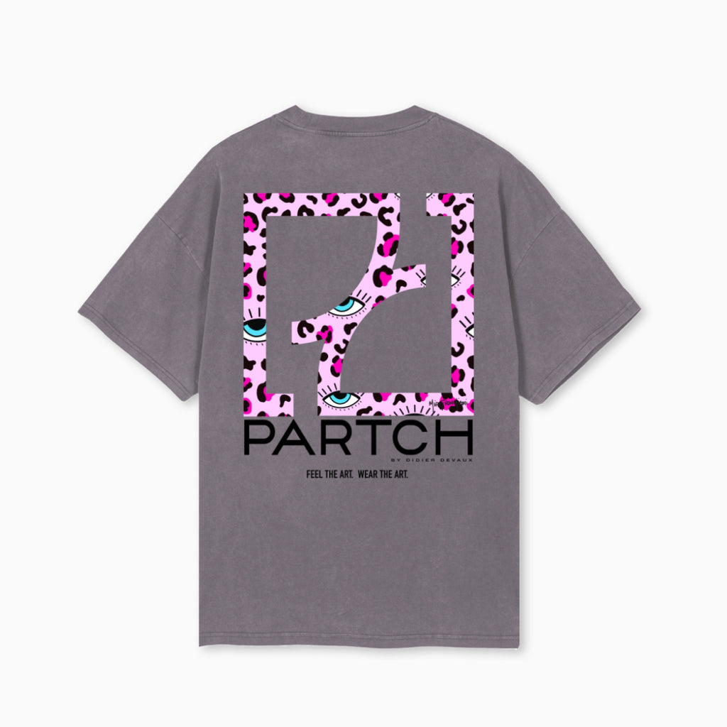 Partch Cheetah Logo Print Organic Cotton T-Shirt