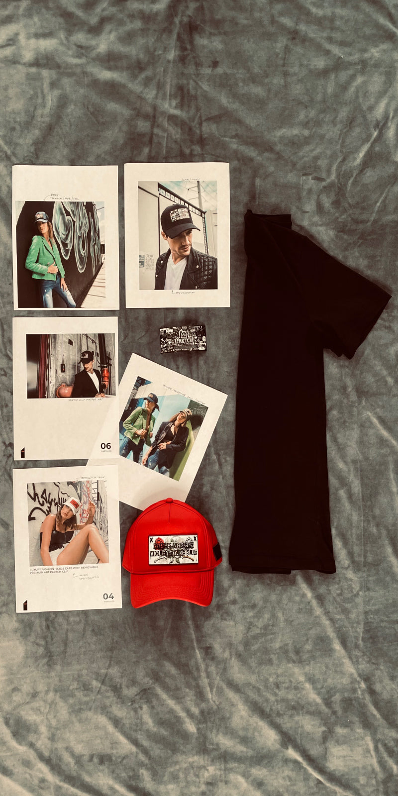 Partch Fashion designer headwear, clothes, apparel, trucker hats, partch clip concept, art