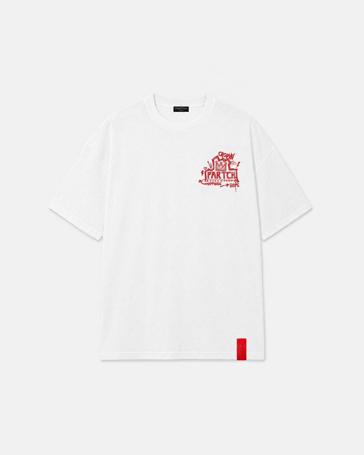 Crown White Oversized Tee Luxury Organic Cotton | PARTCH