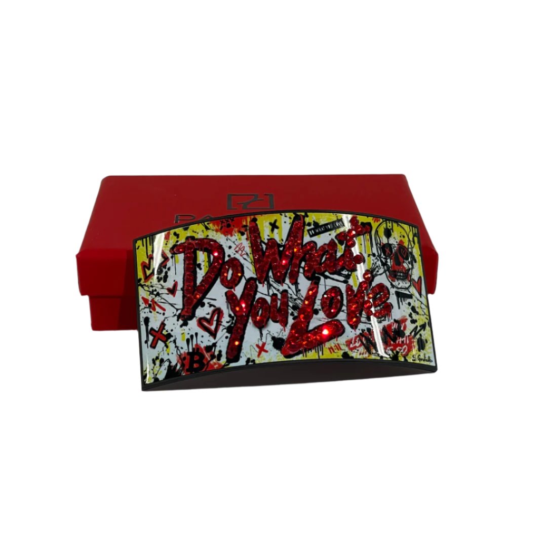 PARTCH Clip Removable DWYL Yellow & Red Crystal Swarovski for Caps