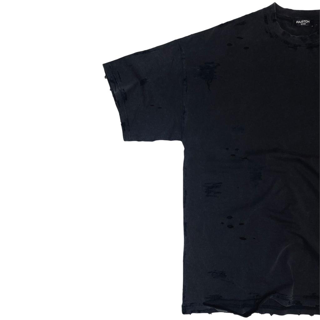 Partch Distressed Oversized T-Shirt Vintage | Designer T-Shirts