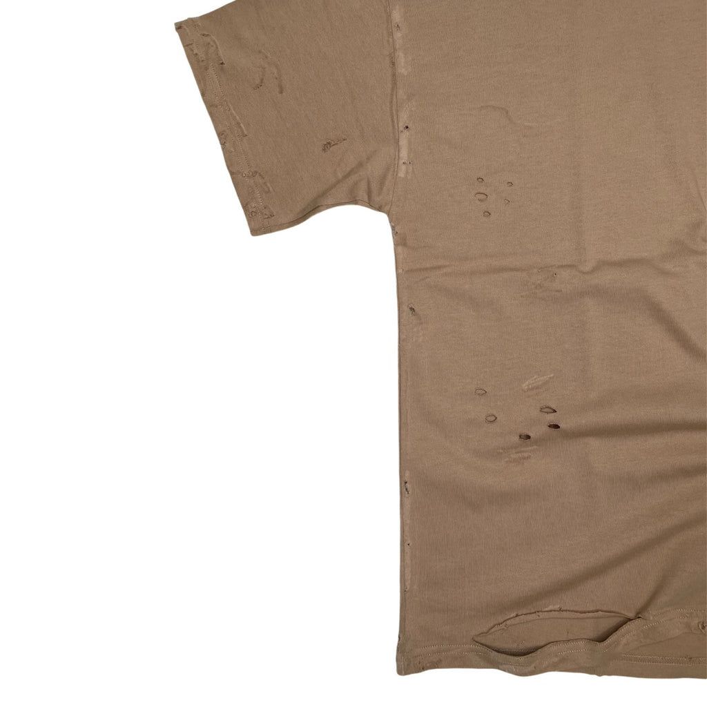 Designer Distressed T-Shirt Cotton Walnut | Partch 