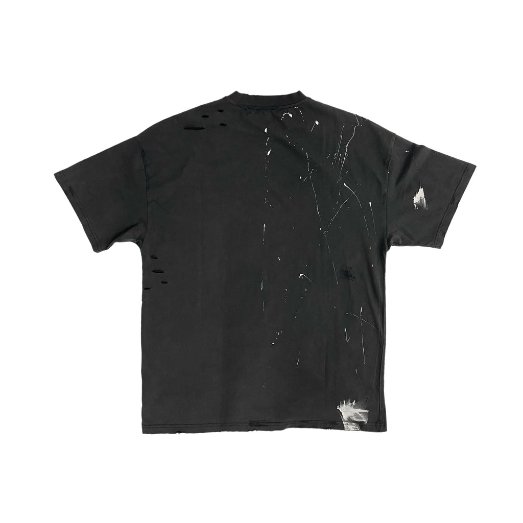 Distressed Atelier T-shirts for Men | Partch Oversized Tee Vintage Black