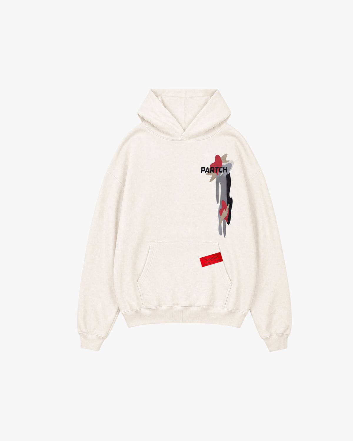 PARTCH Drift Oversized Hoodie Vintage White Organic Cotton for Men