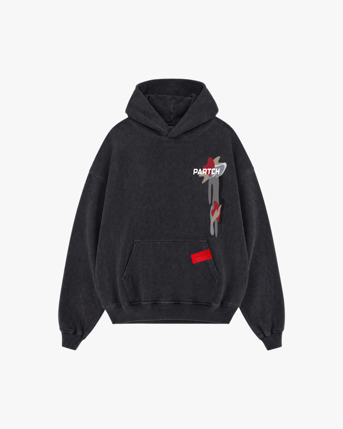 PARTCH Luxury Vintage Black Hoodie Oversized Fit Organic Cotton | Designer Streetwear