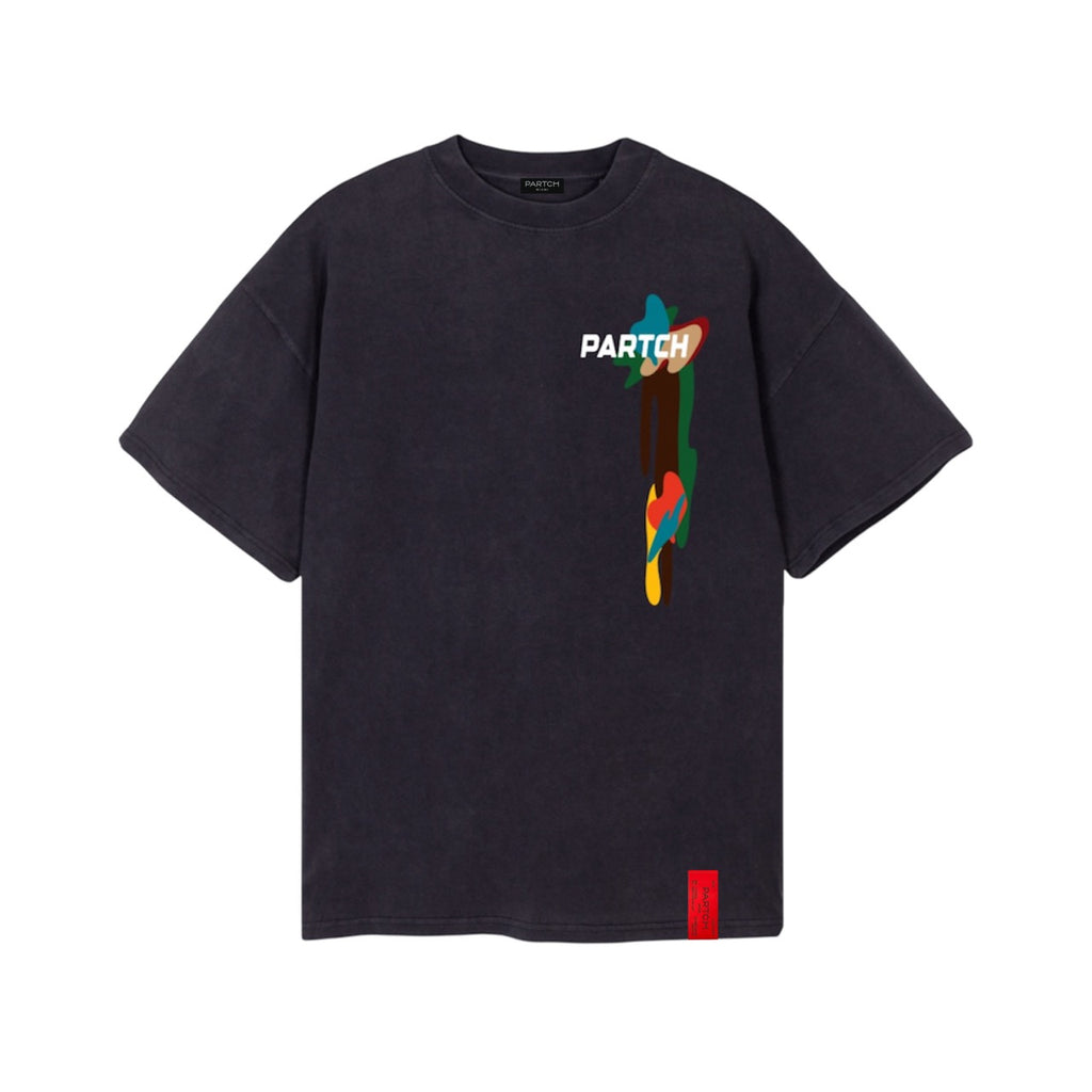 PARTCH Drift Luxury Oversized Tee Vintage Black | Graphic T-Shirt Streetwear