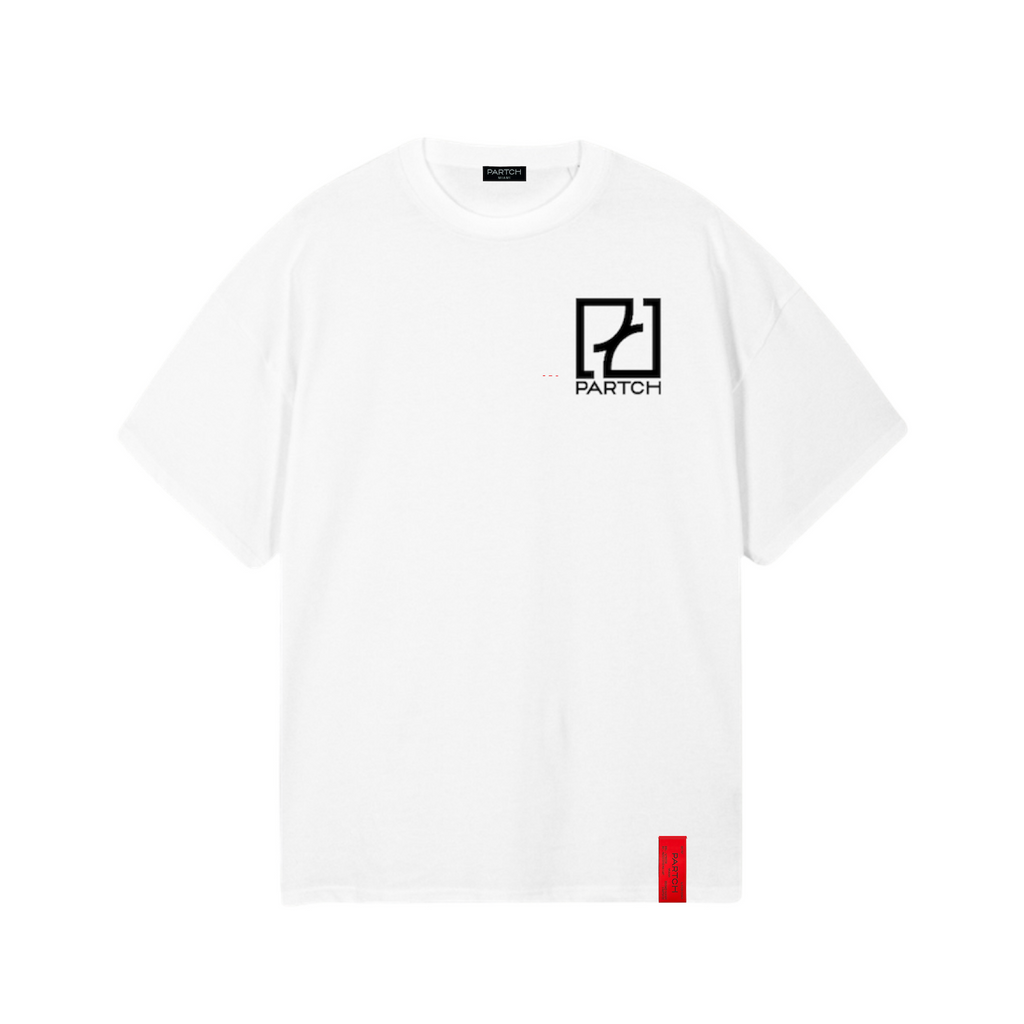 Partch Drip Luxury T-Shirt Logo Printed White for Men | Luxury Streetwear